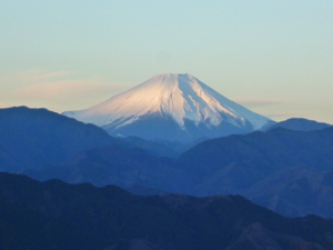 富士山を望む